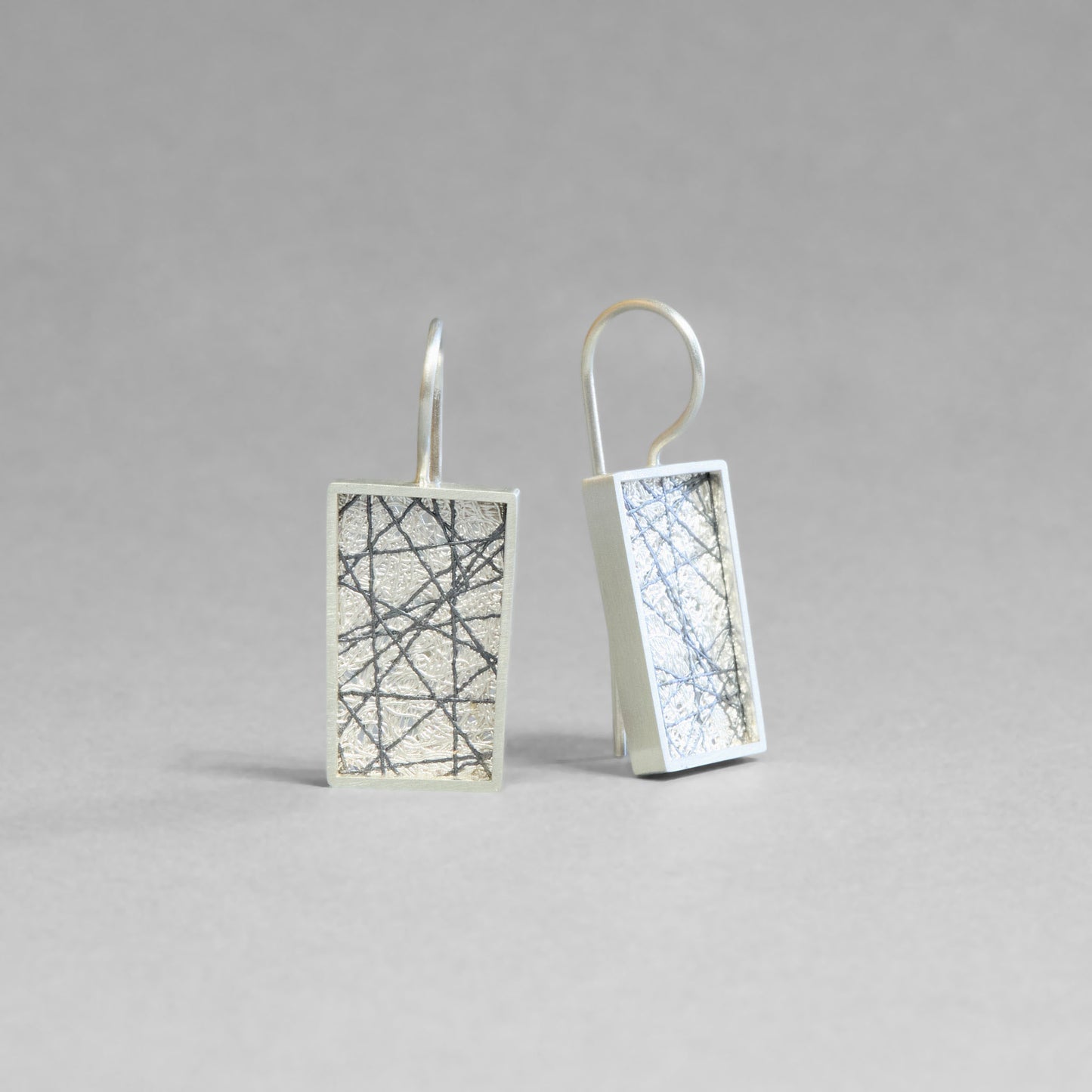 Black Lines Earring