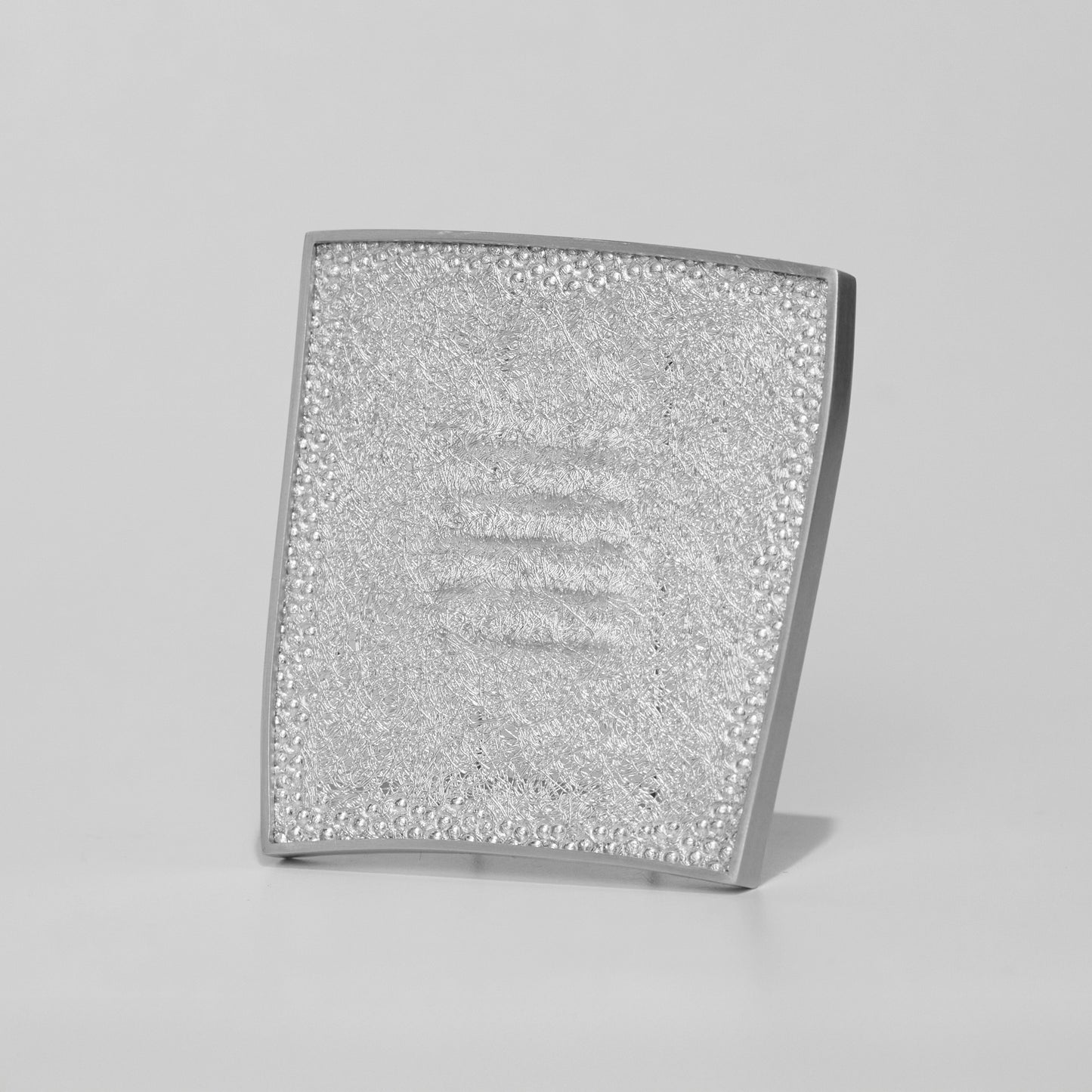 Brooch- Abstract pure silver